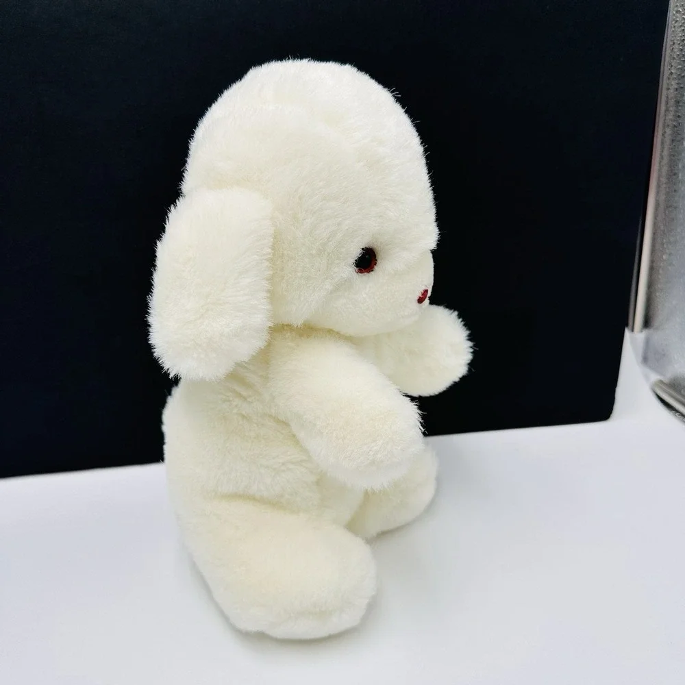 GUND 1982 White Puppy Dog Smooch Plush with Rattle Tail 10
